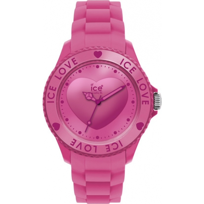 Ice-Watch Ice-Love Pink Silicon Strap Watch