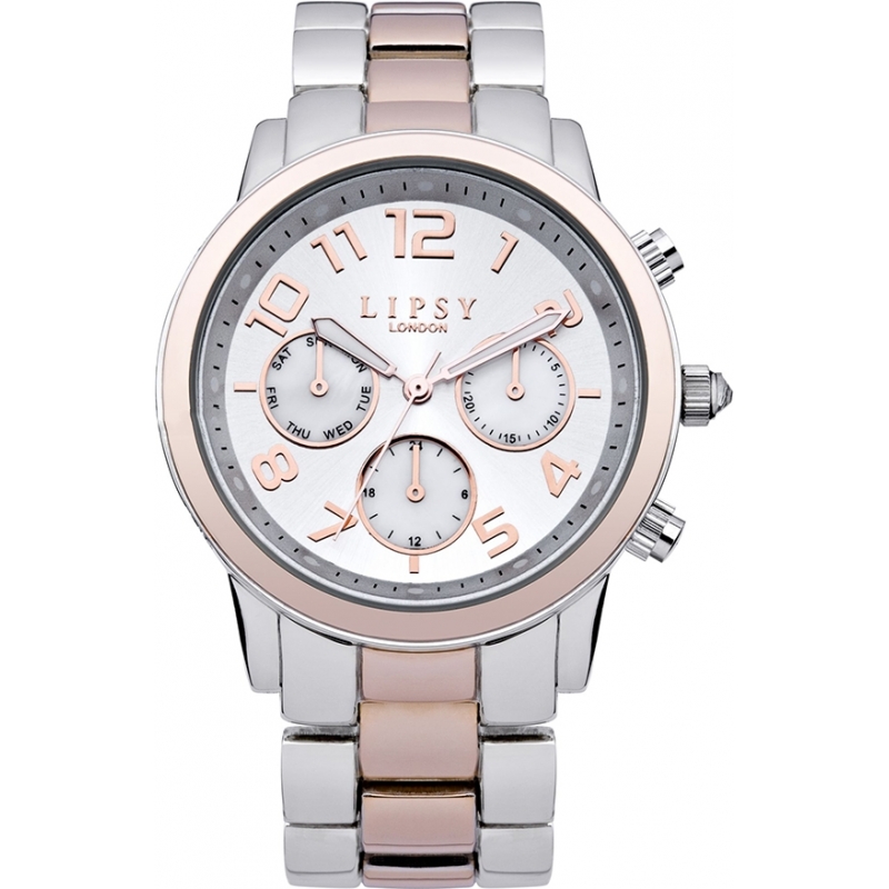 Lipsy Ladies Silver and Gold Sports Watch