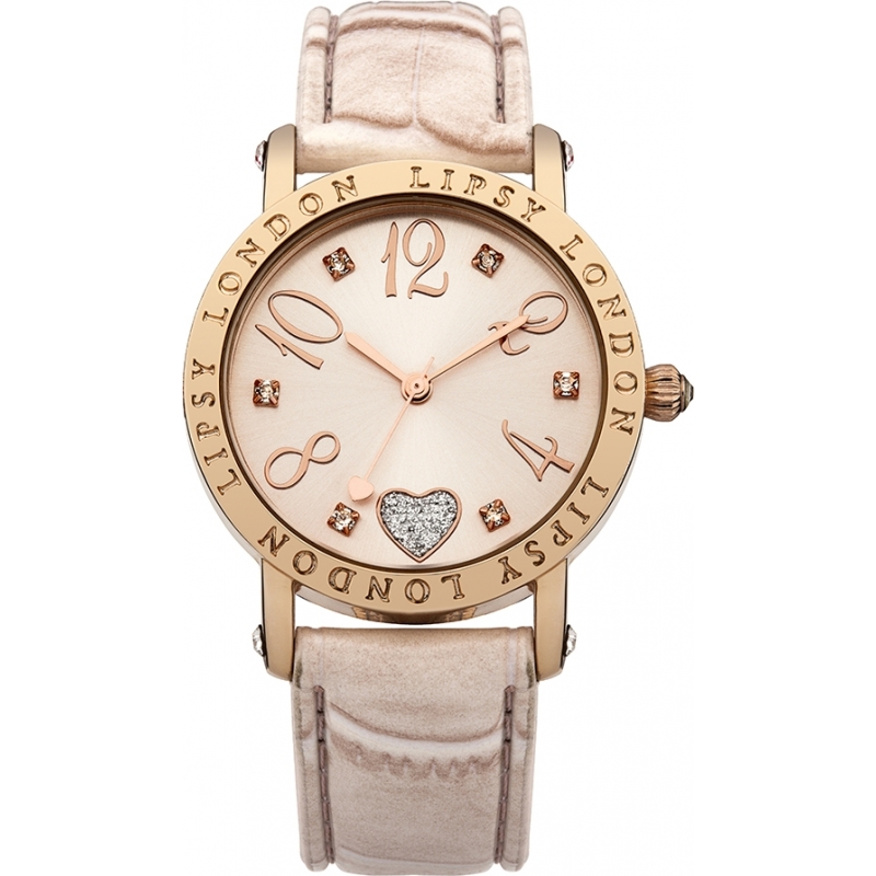 Lipsy Ladies All Cream Croc Leather Watch