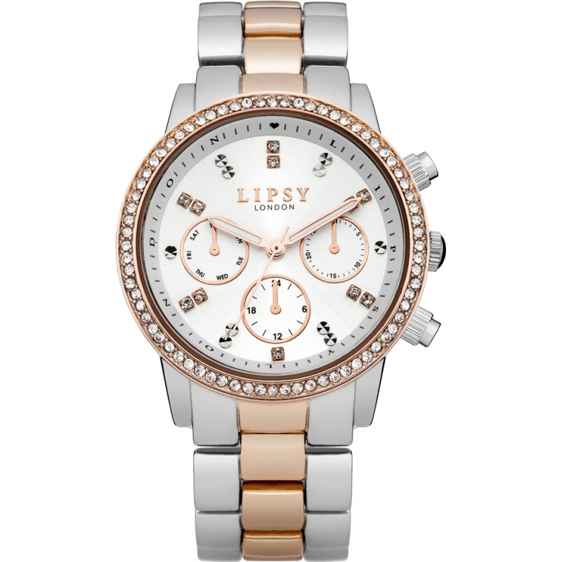 Lipsy Ladies White and Two Tone Bracelet Watch