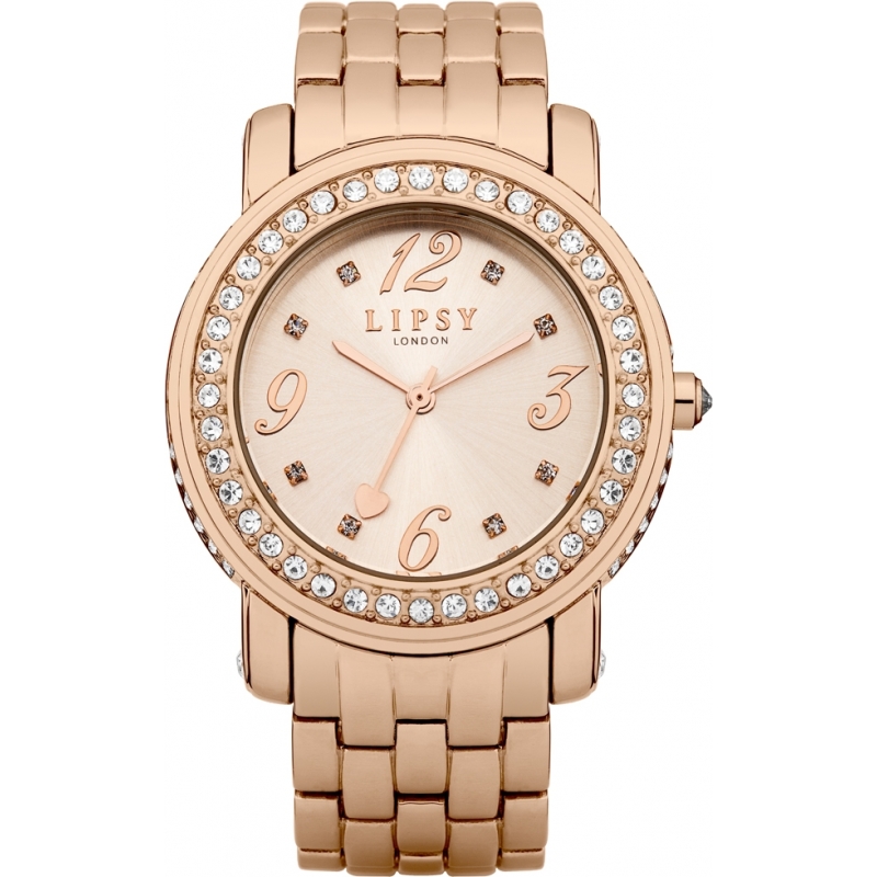 Lipsy Ladies Rose Gold Alloy Bracelet Watch