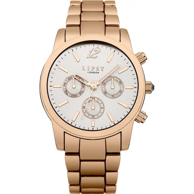 Lipsy Ladies Multi Dial Rose Gold Tone Watch