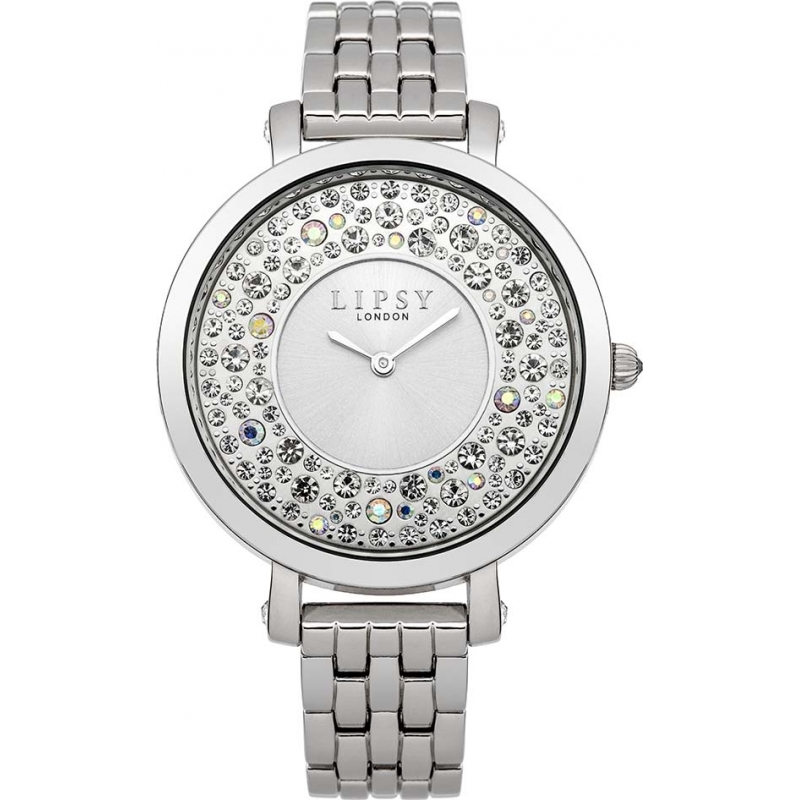 Lipsy Ladies Stone Set Silver Tone Watch