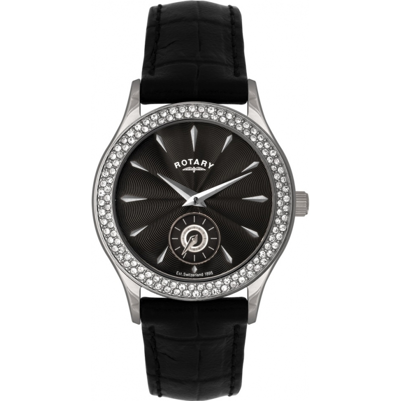 Rotary Ladies Stone Set Black Watch