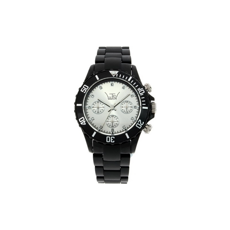 LTD Watch Silver Black Plastic Watch