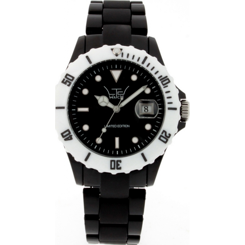 LTD Watch Limited Edition Black White Plastic Watch