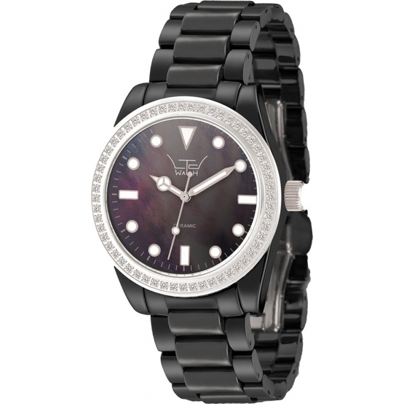 LTD Watch Ladies Ceramic Black Bracelet Watch
