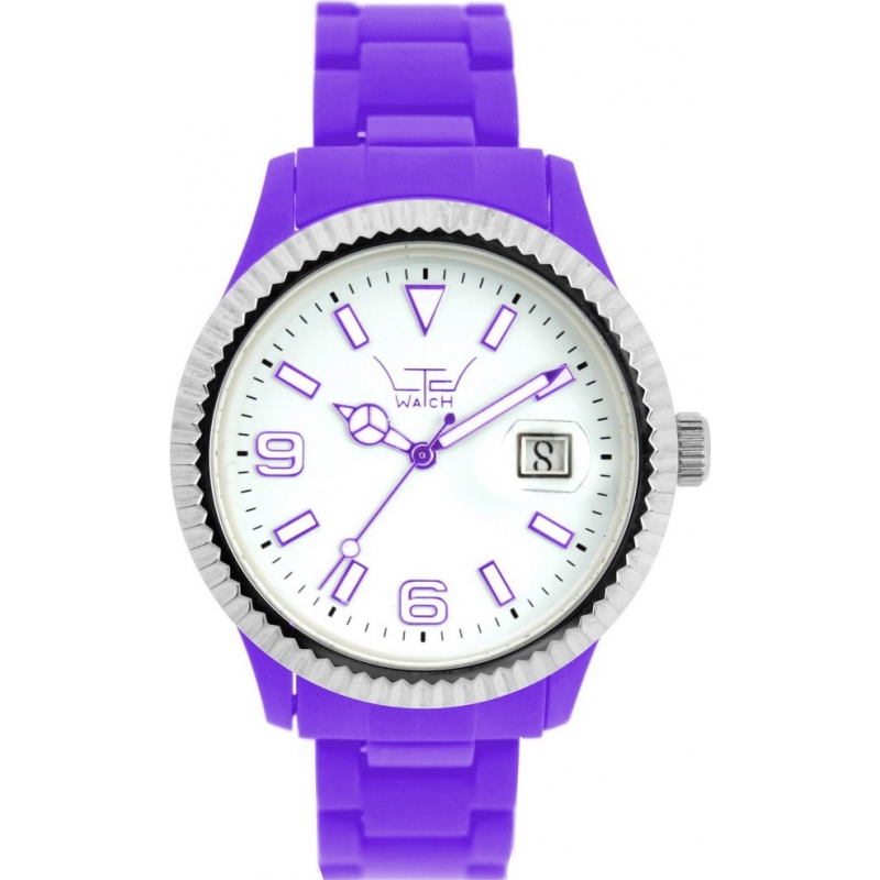 LTD Watch White Purple Plastic Watch