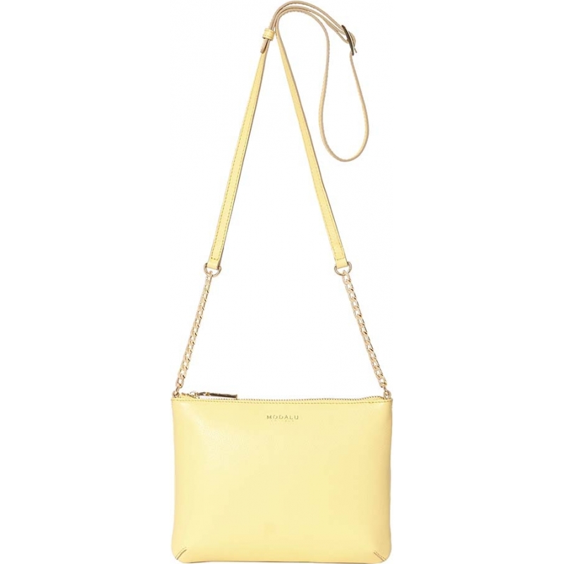 Modalu Ladies Twiggy Camomile Yellow Cross Body Bag