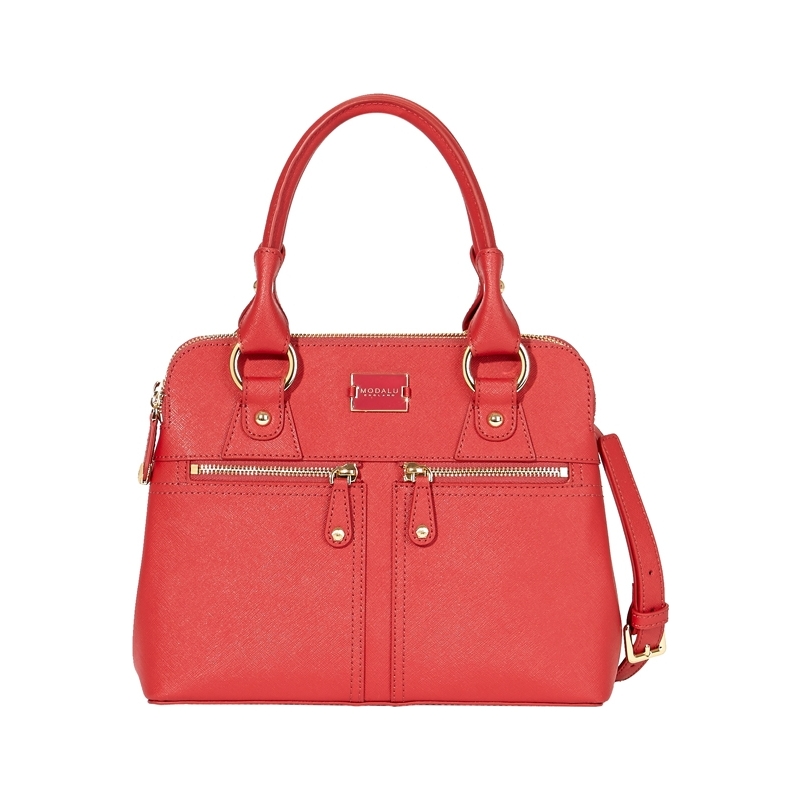 Modalu Ladies Pippa Postbox Red Small Grab Bag