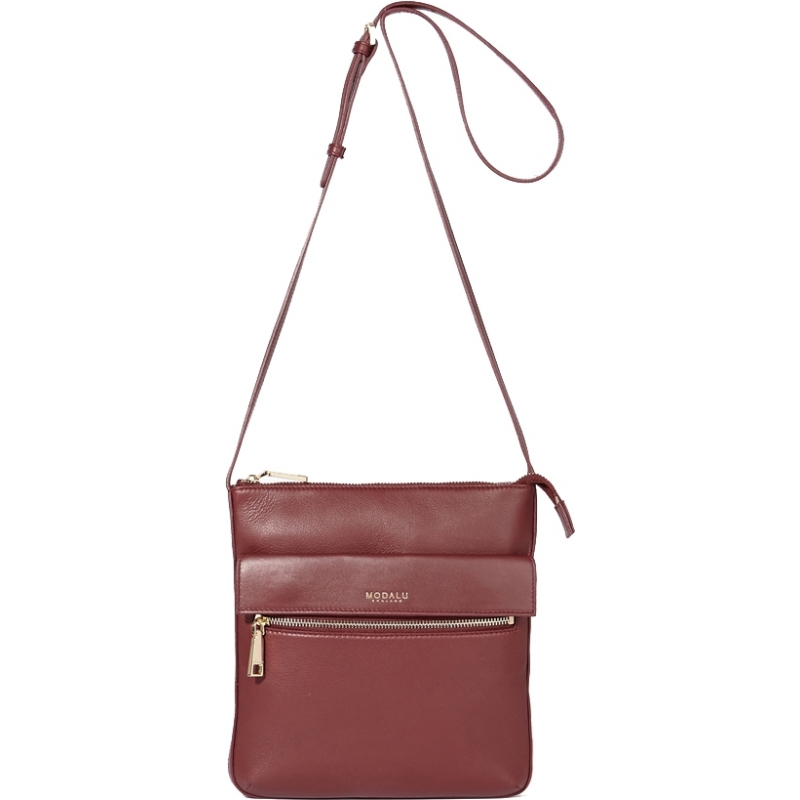 Modalu Ladies Erin Claret Red Cross Body Bag