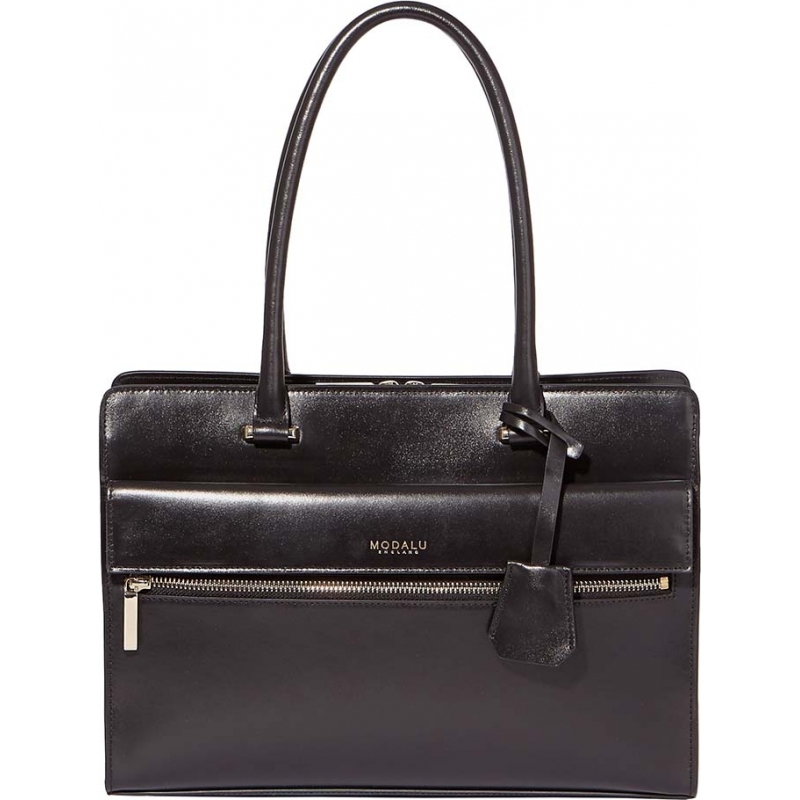 Modalu Ladies Erin Black Structured Tote Bag