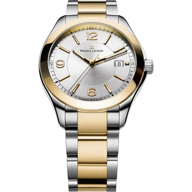 Maurice Lacroix Mens Miros Two Tone Steel and Gold Watch