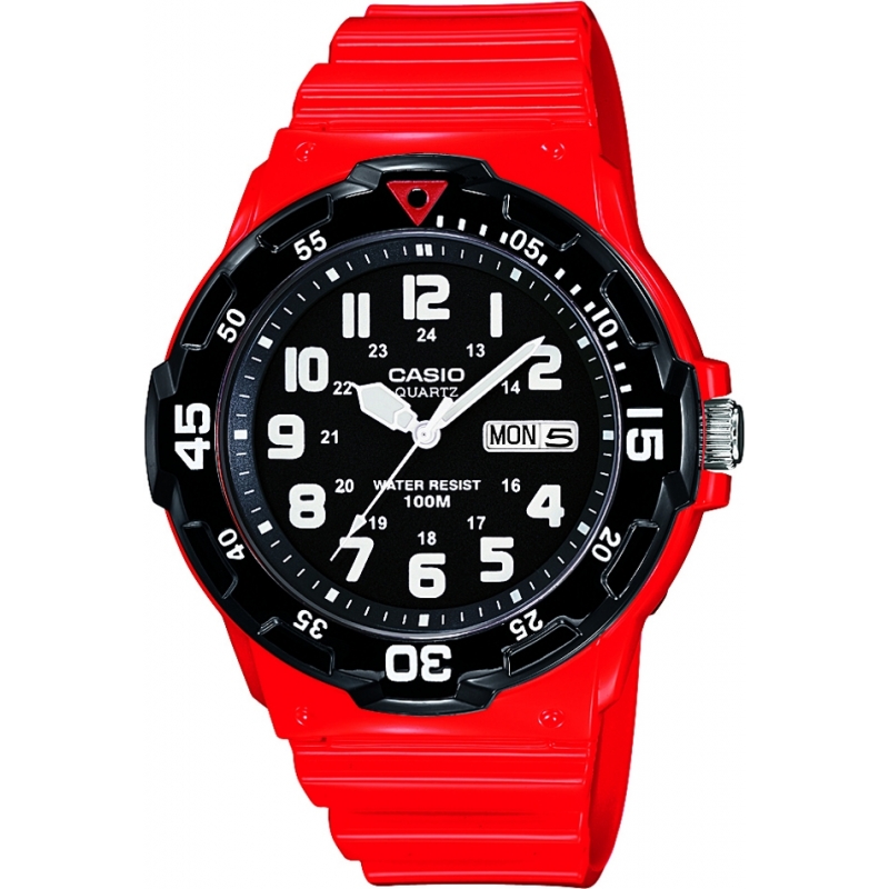 Casio Collection Red Resin Watch