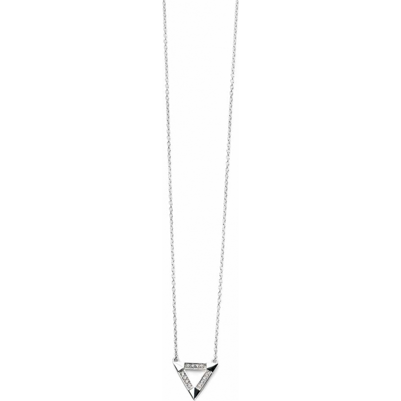 Charles Conrad Ladies Pave Triangle Necklace