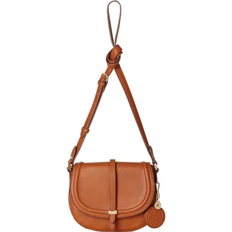 Nica Ladies Daisy Tan Mini Saddle Cross Body Bag