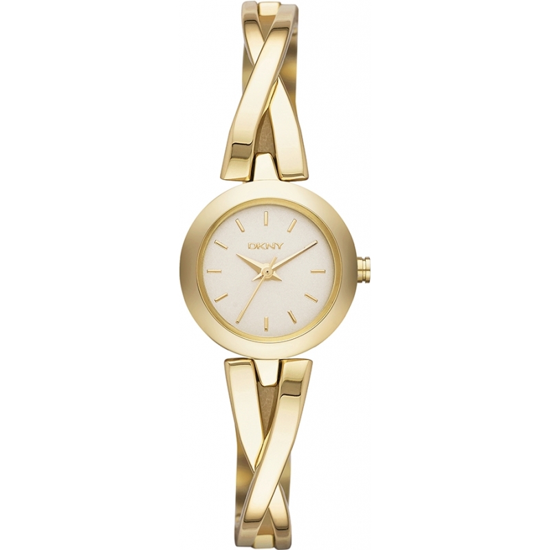 DKNY Ladies Crosswalk Gold Watch