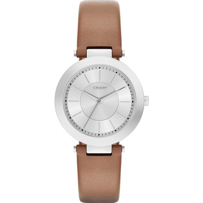 DKNY Ladies Stanhope 2.0 Matte Tan Leather Strap Watch