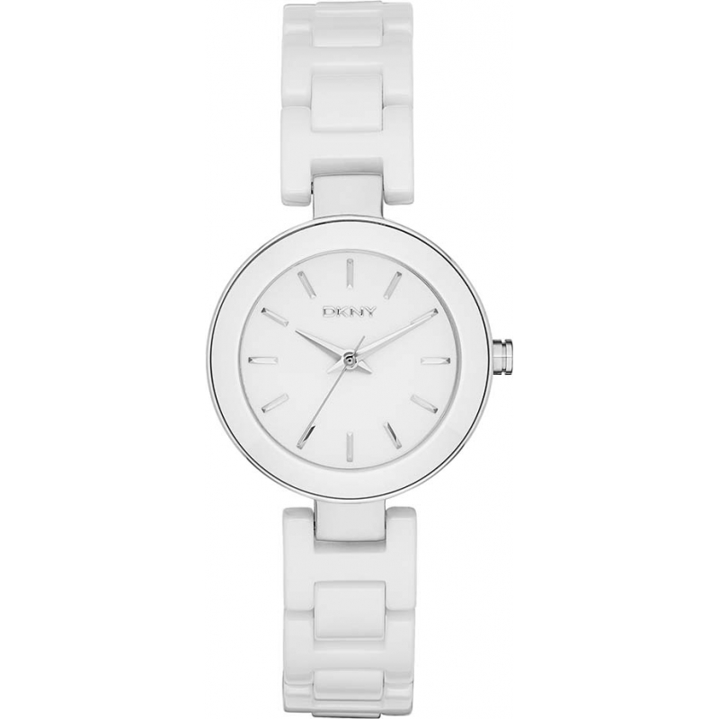 DKNY Ladies Stanhope White Ceramic Watch