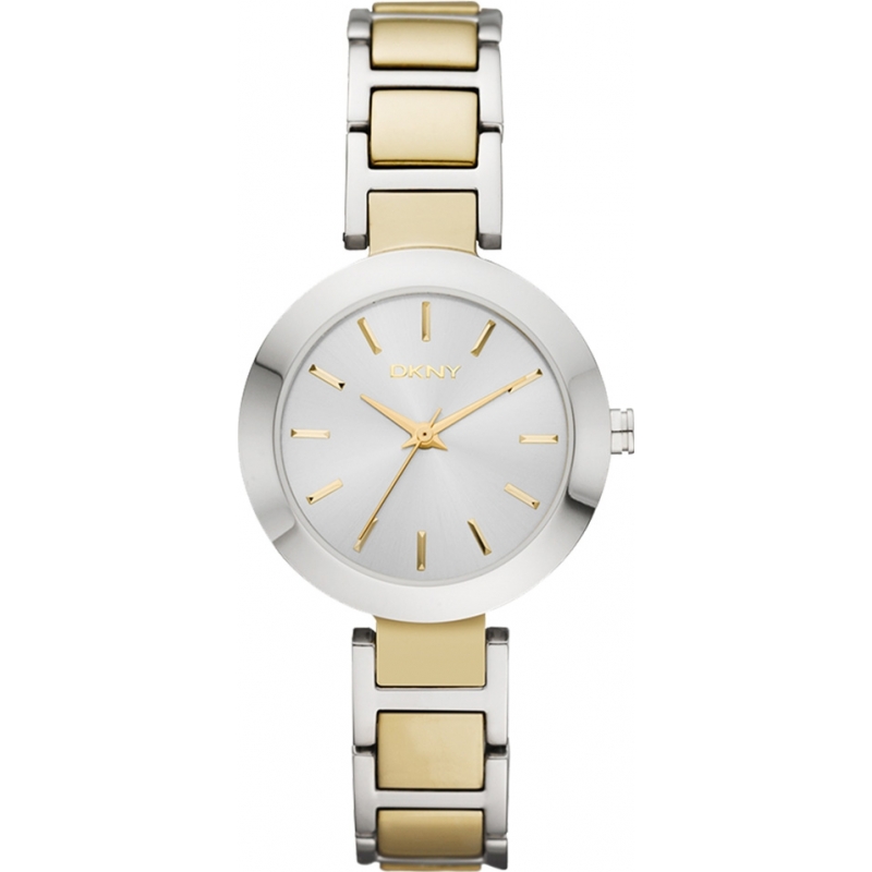 DKNY Ladies Stanhope Two Tone Steel Bracelet Watch