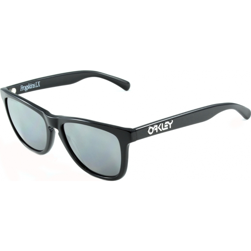 Oakley OO2043-04 Global Frogskins LX Polished Black - Black Iridium Polarized Sunglasses