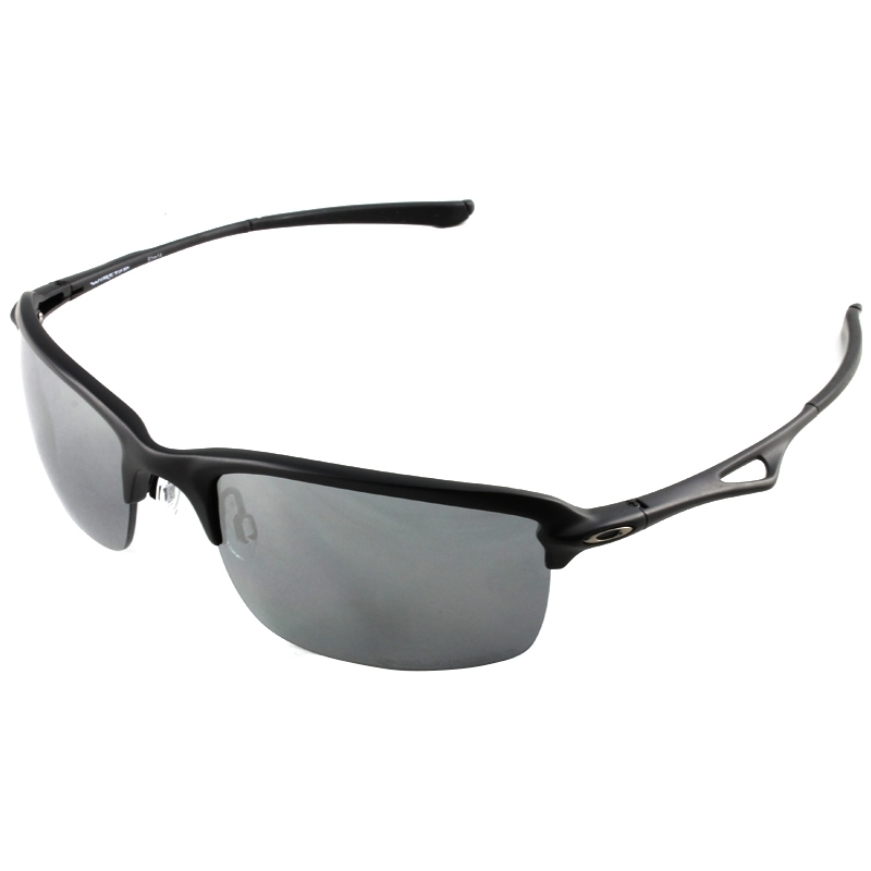 Oakley OO4071-05 Wiretap Matte Black - Black Iridium Polarized Sunglasses