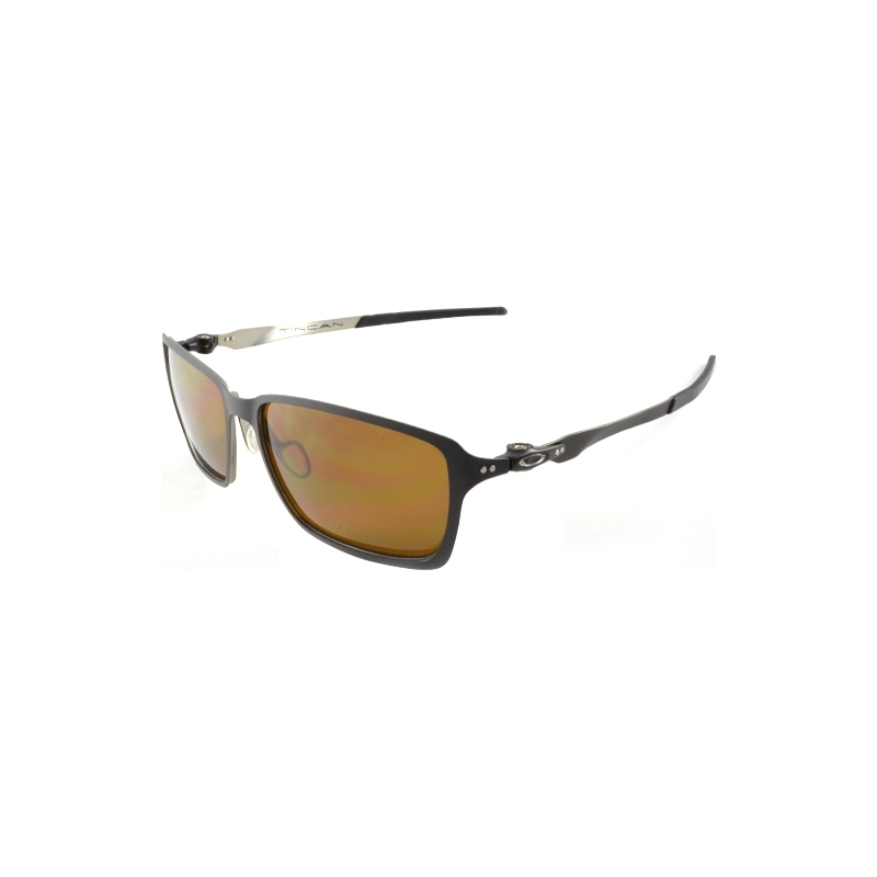 Oakley OO4082-02 Tin Can Matte Black - Dark Bronze Sunglasses