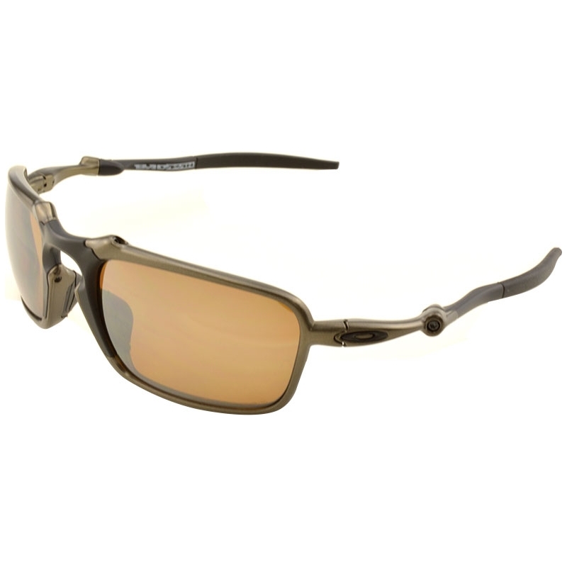 Oakley OO6020-02 Badman Pewter - Tungsten Iridium Polarized Sunglasses