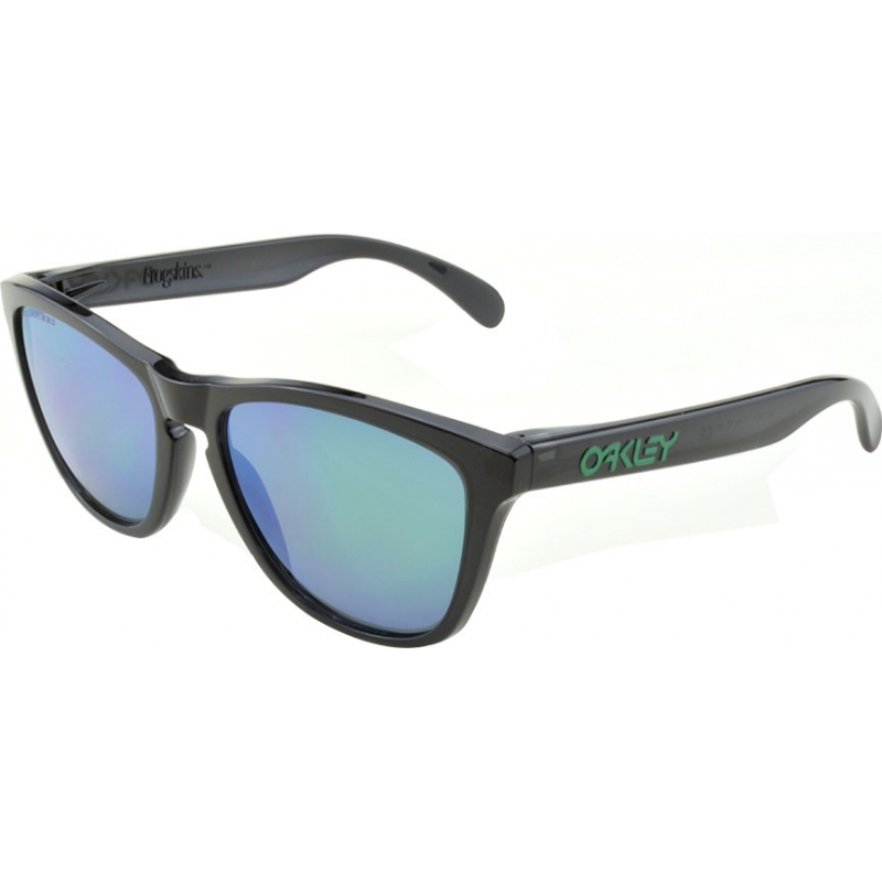 Oakley OO9013-11 Frogskins Black Ink - Jade Iridium Polarized Sunglasses