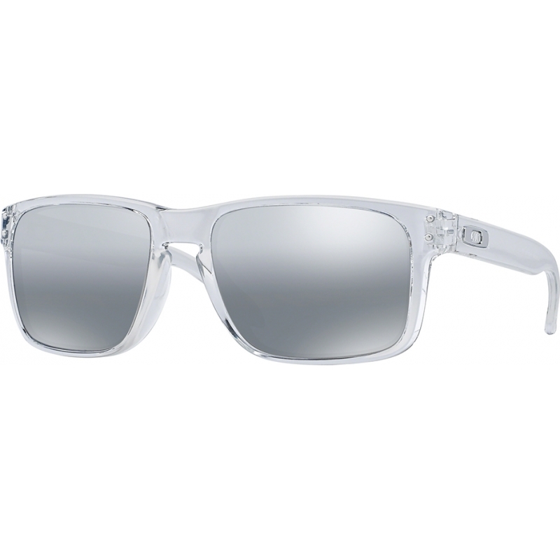 Oakley OO9102-06 Holbrook Polished Clear - Chrome Iridium Sunglasses