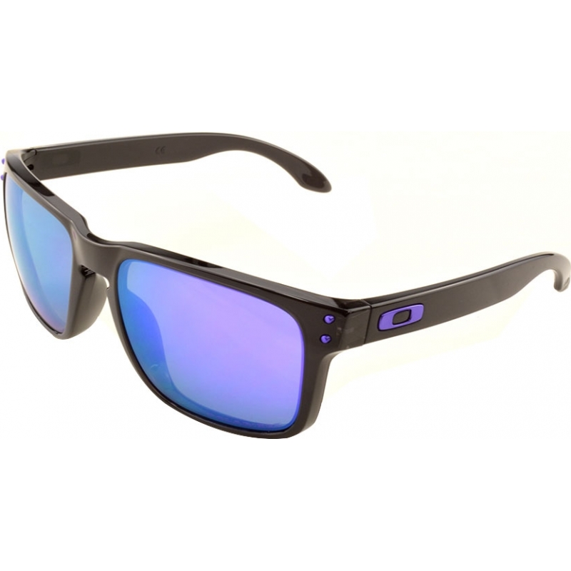 Oakley OO9102-67 Holbrook Black Ink - Violet Iridium Polarized Sunglasses