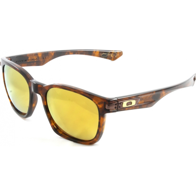 Oakley OO9175-19 Garage Rock Brown Tortoiseshell - 24K Polarized Sunglasses