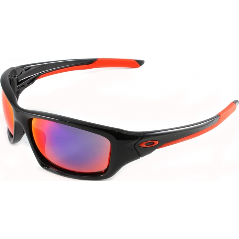 Oakley OO9236-02 Valve Polished Black - Red Iridium Sunglasses