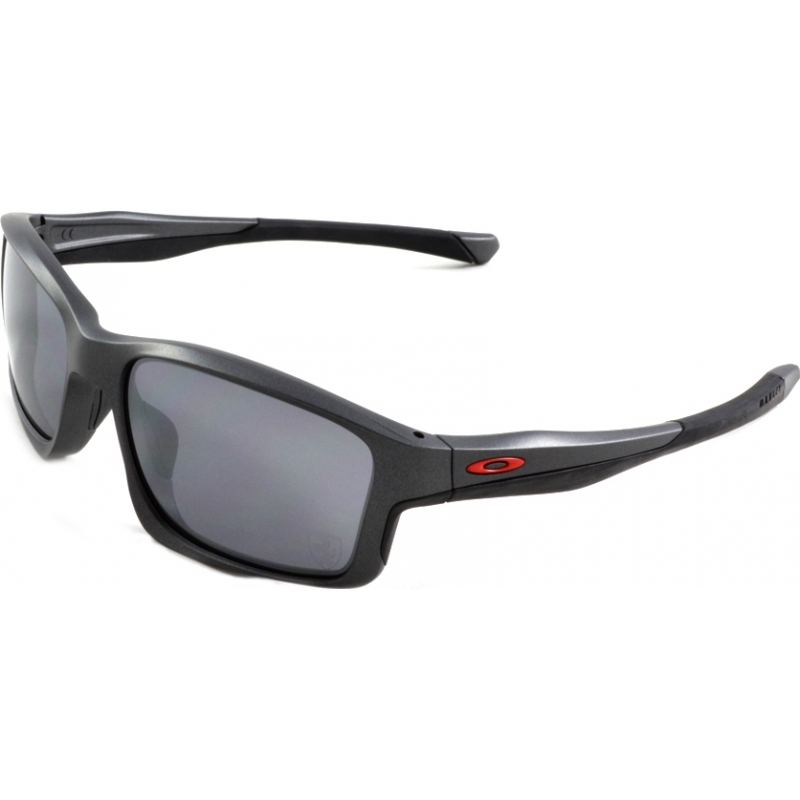 Oakley OO9247-13 Ferrari Chainlink Matte Steel Black Iridium Sunglasses