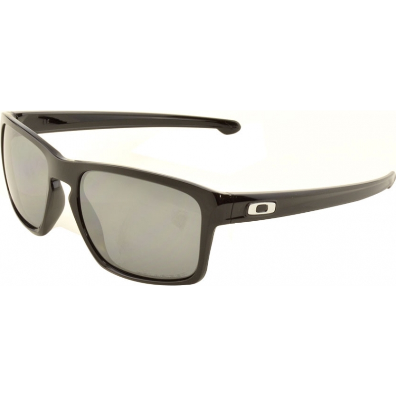 Oakley OO9262-09 Sliver Polished Black - Black Iridium Polarized Sunglasses