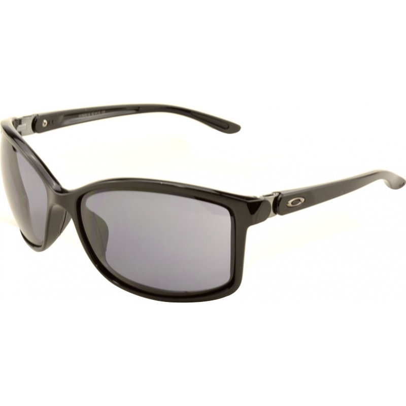 Oakley OO9292-02 Step Up Polished Black - Grey Sunglasses