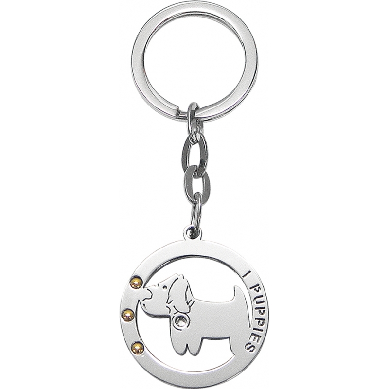 I Puppies Stainless Steel Puppy Keyrings
