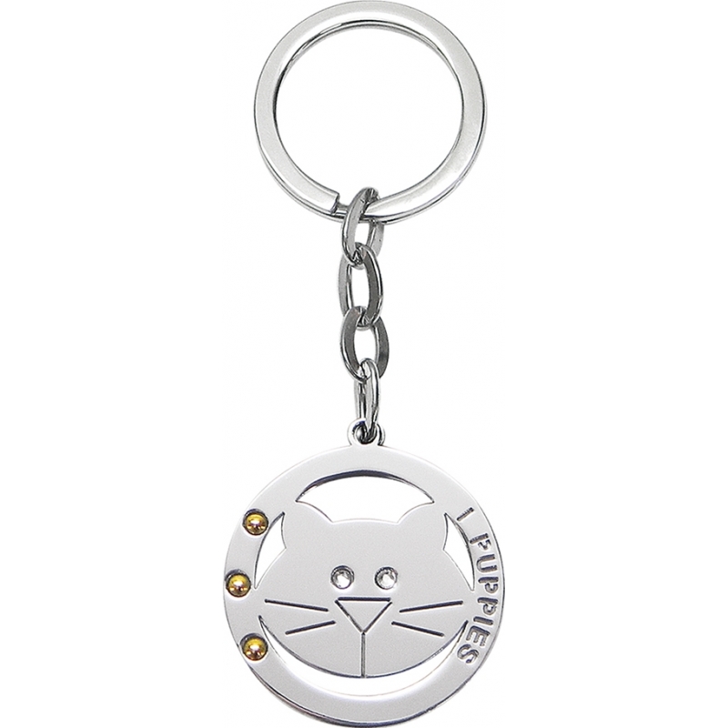 I Puppies Stainless Steel Kitten Keyrings