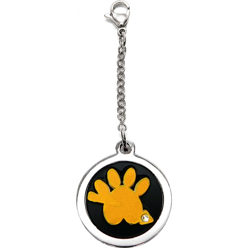 I Puppies Dog and Cat Steel Orange Tag For Collar Medallion