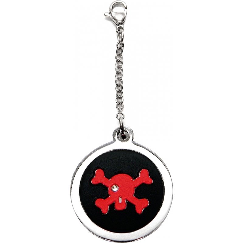 I Puppies Dog Steel and Red Tag For Collar Medallion