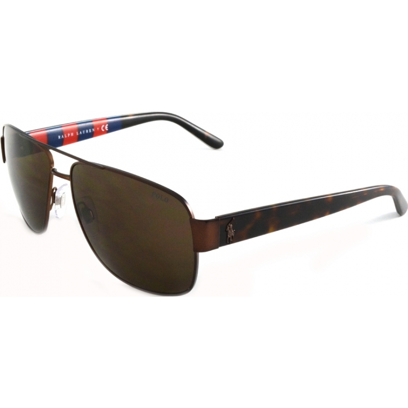 Polo Ralph Lauren PH3085 59 Matte Brown 926273 Sunglasses