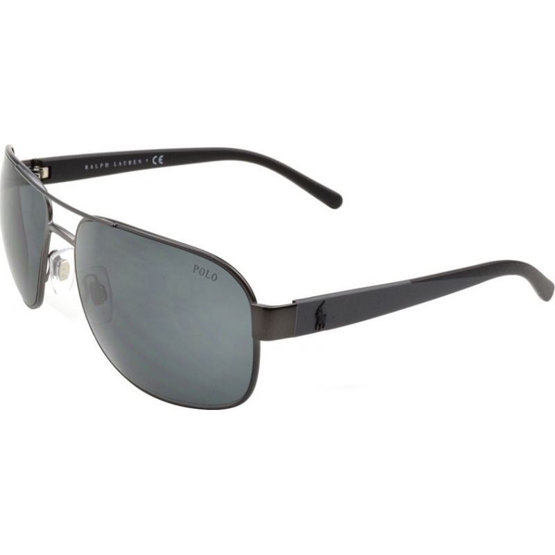 Polo Ralph Lauren PH3093 62 Casual Living Matt Dark Gunmetal 928887 Sunglasses