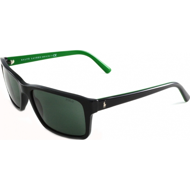 Polo Ralph Lauren PH4076 57 Shiny Black Green 526171 Sunglasses