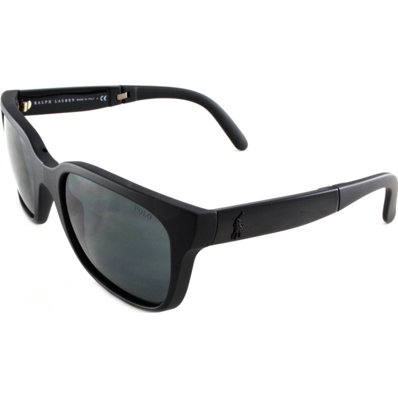 Polo Ralph Lauren PH4089 54 Rubber Black Grey 528487 Sunglasses