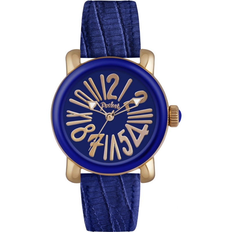 Pocket Ladies Rond Classique Medio Blue Watch