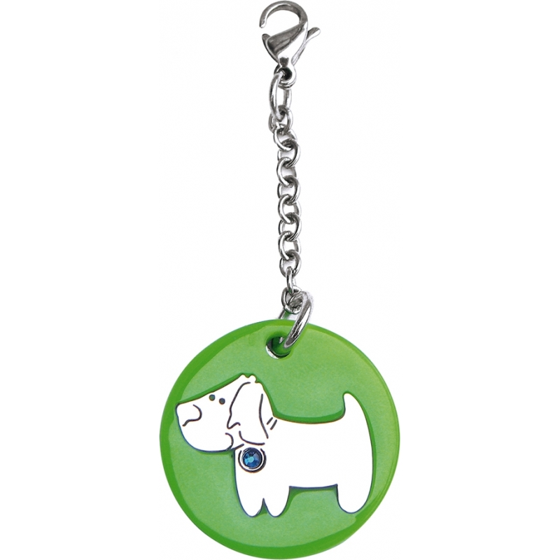 I Puppies Dog Green Medium Medallion