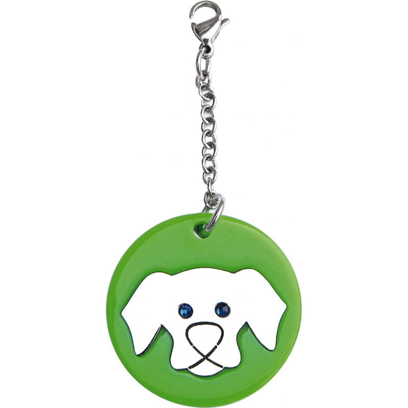 I Puppies Dog Green Big Medallion