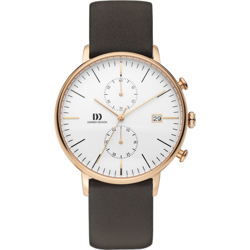 Danish Design Mens Brown Chronograph Watch