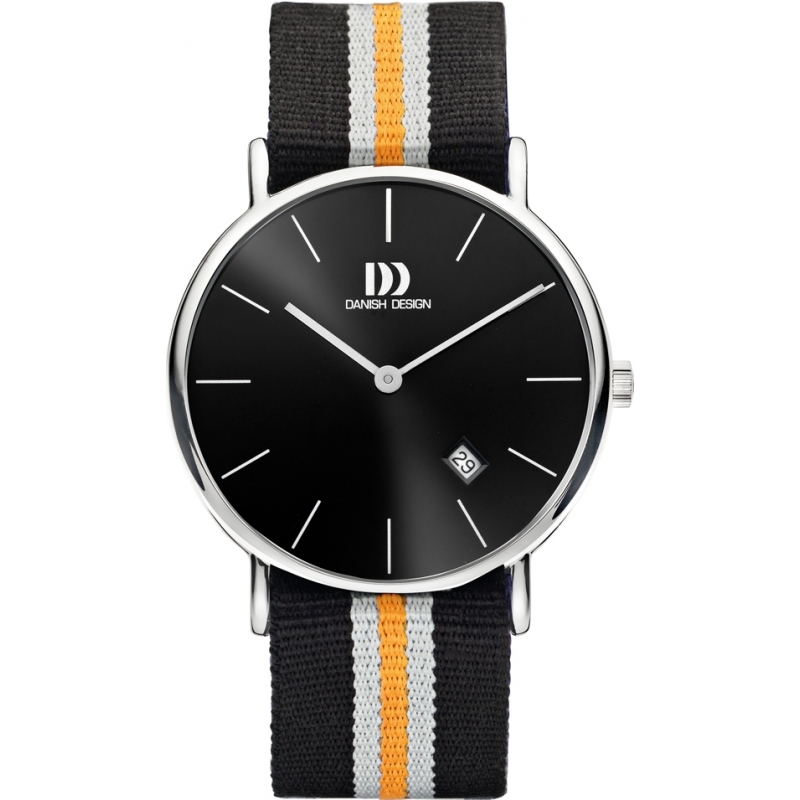 Danish Design Mens Multicolour Nylon Strap Watch