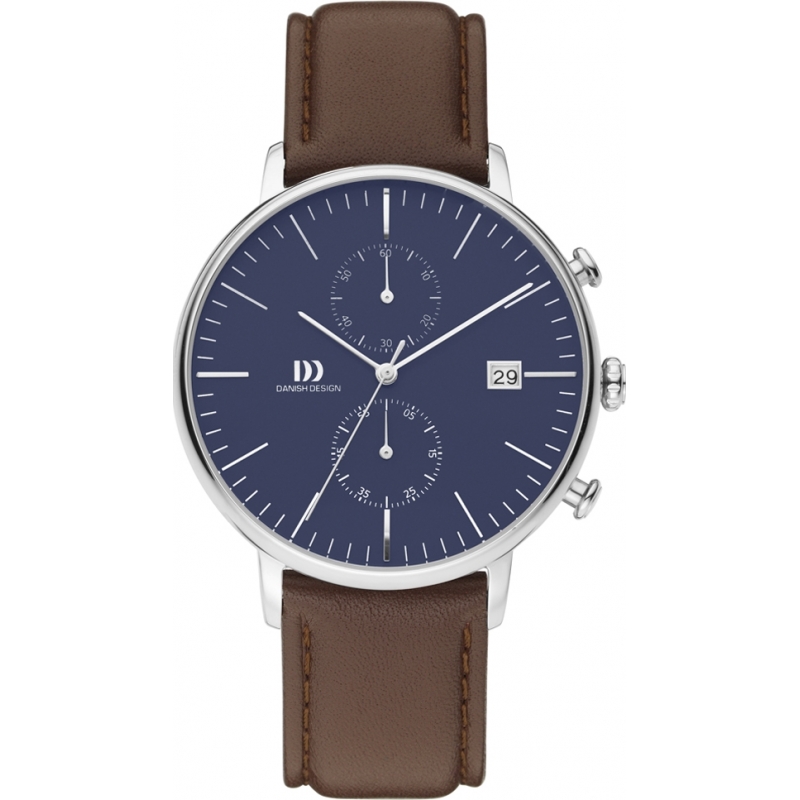 Danish Design Mens Brown Chronograph Watch